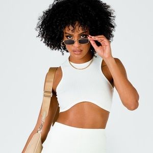 PRINCESS POLLY Off White Tank